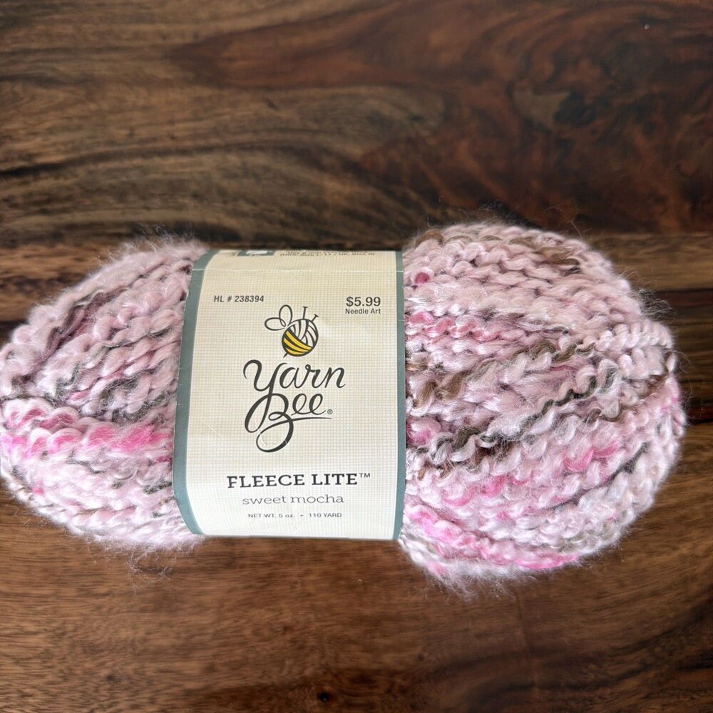 1 Yarn Bee Fleece Lite in Sweet Mocha 5 Oz
